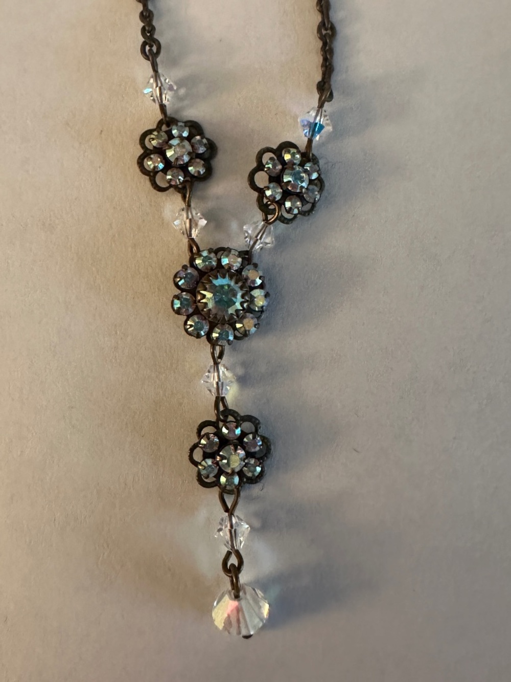 Liz Palacios Swarovski Crystal Flower Necklace & Earring Set - Picture 2 of 10